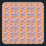 Adesivo Quadrado Trabalho de arte único e elegante com padrão cardí<br><div class="desc">Trabalho de arte único e elegante para todas as idades com padrões cardíacos Adiciona um toque de amor à sua coleção de artigos de papelaria com este Design com verificação de corações sentimentais. Seja um notebook, um cartão de saudação, ou adesivo, este design traz uma estética romântica e na moda...</div>