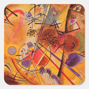 Adesivo Quadrado Trabalhos de arte abstratos de Kandinsky