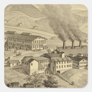 Adesivo Quadrado Trabalhos de Central Vidro Empresa em West