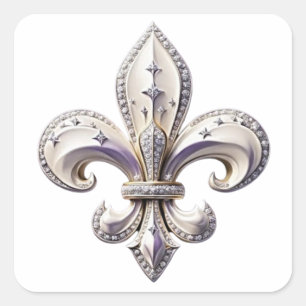 Adesivo Quadrado Traços I Viagem Fleur De Lis Design