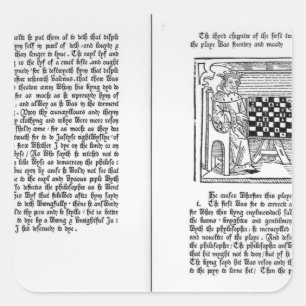 Adesivo Quadrado Tradução inglesa 'de De Ludo Saccorum'