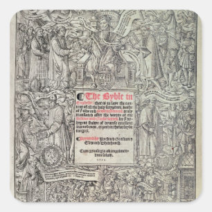 Adesivo Quadrado Tradução inglesa de Titlepage do excelente