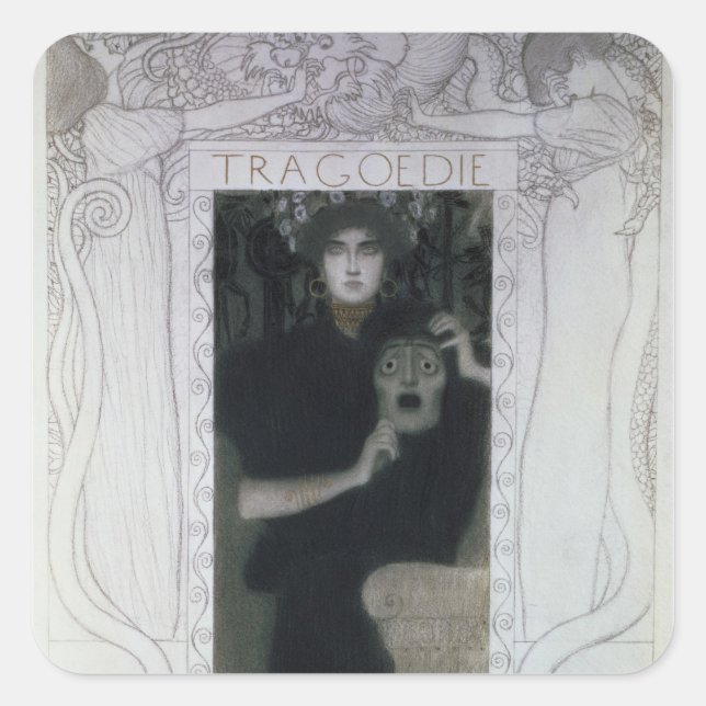 Adesivo Quadrado Tragédia, 1897 (Frente)