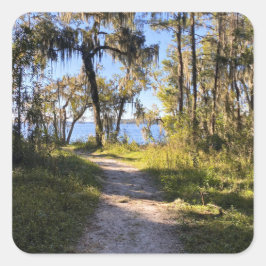 Adesivo Quadrado Trail By The River