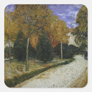 Adesivo Quadrado Trajeto de Vincent van Gogh   no parque em Arles,