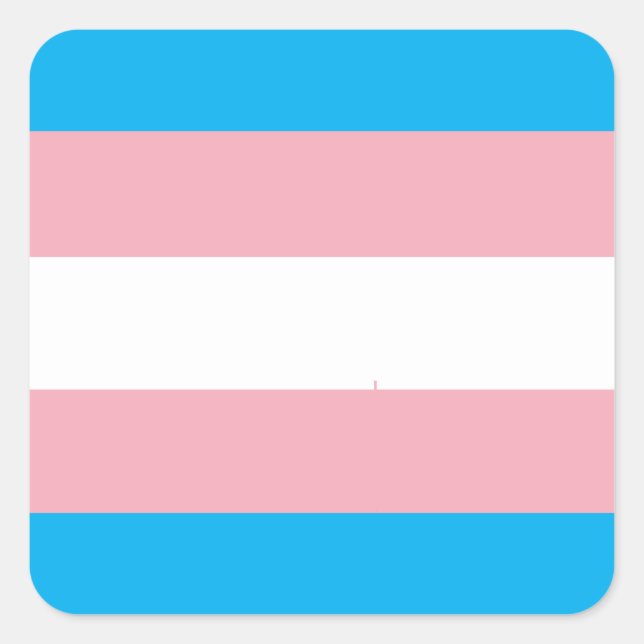 Adesivo Quadrado Transgender Pride Flag (Frente)