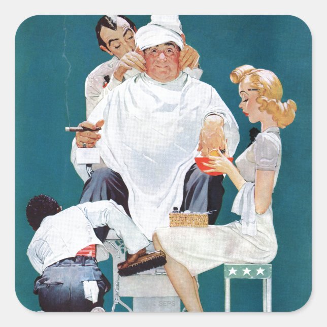 Adesivo Quadrado Tratamento do cheio (Frente)