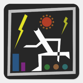 Adesivo Quadrado Travesseiro decorativo Frantic Shelter Abstrato V2