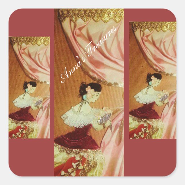 Adesivo Quadrado Treasures Square Stickers (Frente)