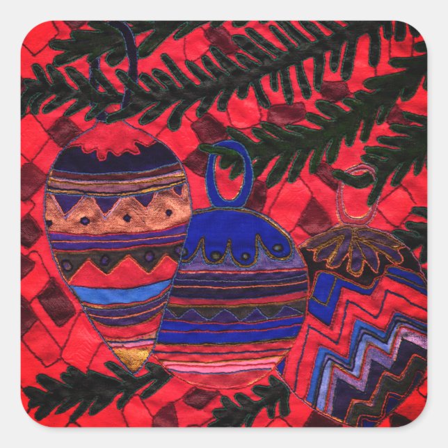 Adesivo Quadrado Três bolhas (Frente)