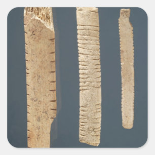 Adesivo Quadrado Três decoraram os ossos