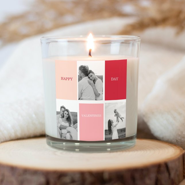 Adesivo Quadrado Três Fotos | Feliz Dia dos Namorados (Criador carregado)