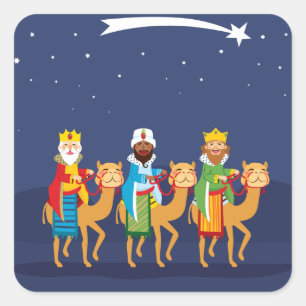 Adesivo Quadrado Três Sábios No Camelo