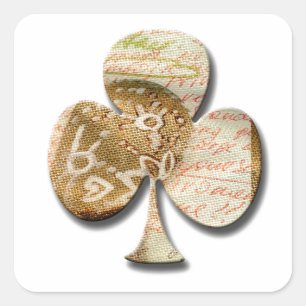 Adesivo Quadrado trevo canvas