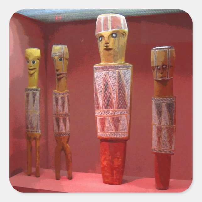 Adesivo Quadrado Tribal Art CB (Frente)