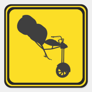 Adesivo Quadrado Trikes à Frente!