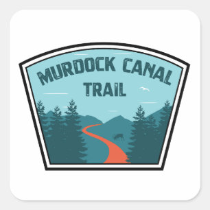 Adesivo Quadrado Trilha do Canal Murdock Utah