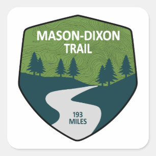 Adesivo Quadrado Trilha Mason-Dixon