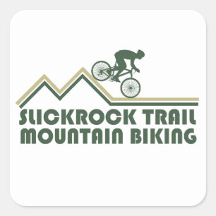 Adesivo Quadrado Trilha Slickrock - Ciclismo de Montanha Mtb