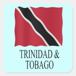 Adesivo Quadrado Trinidad and Tobago flag