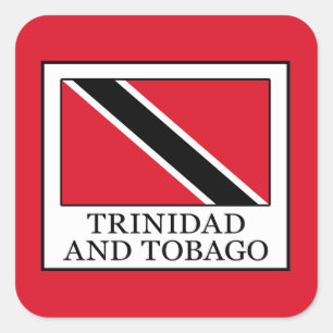 Adesivo Quadrado Trinidade e Tobago