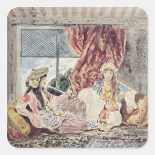 Adesivo Quadrado Tripoli, um Harem
