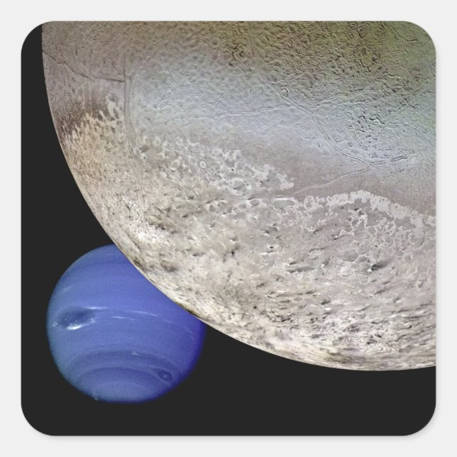 Adesivo Quadrado Triton com Netuno (Frente)