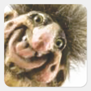 Adesivo Quadrado Troll de Busta