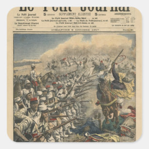 Adesivo Quadrado Tropas de elite do exército francês, dos Negócios