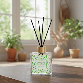 Adesivo Quadrado Tropical Pandan Leaf Reed Diffuser Label