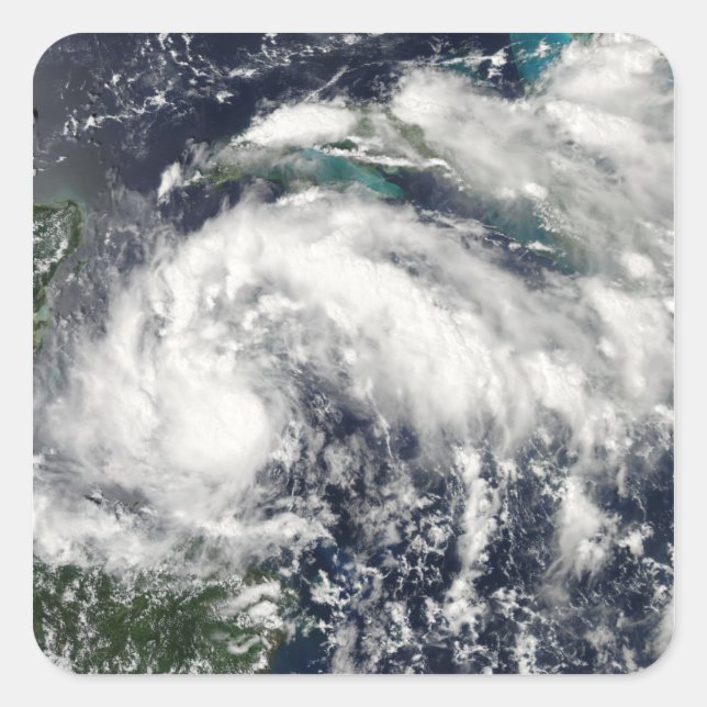 Adesivo Quadrado Tropical Storm Karl (Frente)