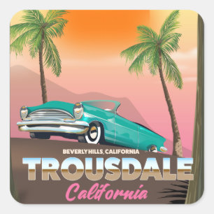 Adesivo Quadrado Trousdale Beverly hills Califórnia