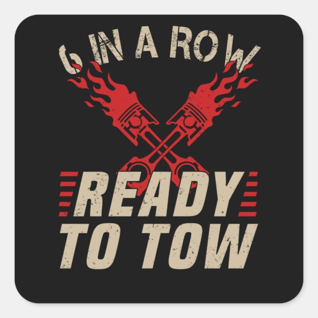 Adesivo Quadrado Truck Driver Truck Driver Direciona Vice-Caminhone (Frente)