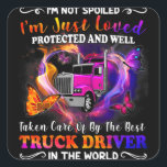 Adesivo Quadrado Trucker Wife Tee I'm Not Spoiled Loved<br><div class="desc">Trucker Wife Tee I'm Not Spoiled Loved</div>