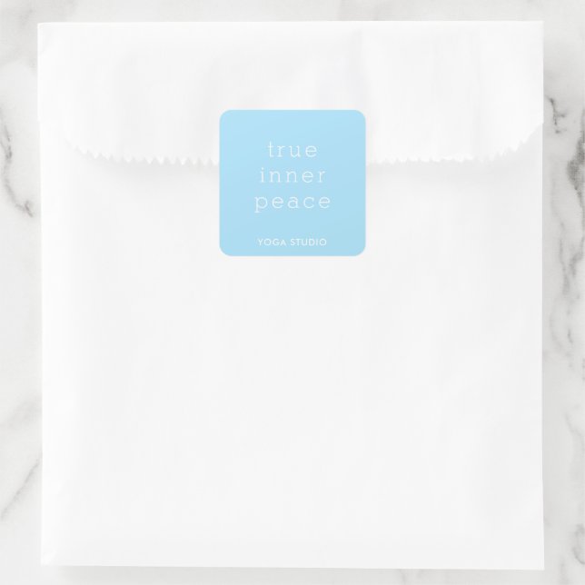 Adesivo Quadrado "True Inner Peace"  sticker (Bolsa)