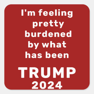 Adesivo Quadrado Trump 2024