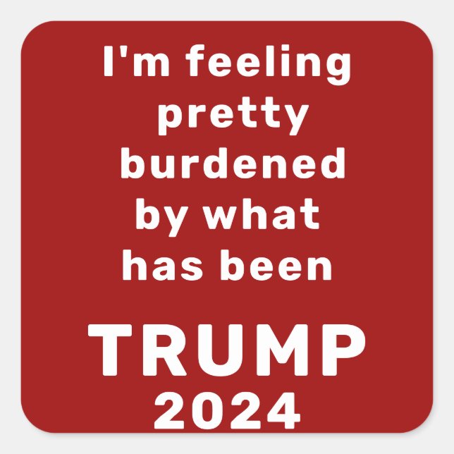 Adesivo Quadrado Trump 2024 (Frente)