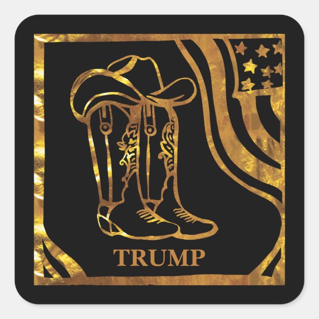 ADESIVO QUADRADO TRUMP 2024  (Frente)