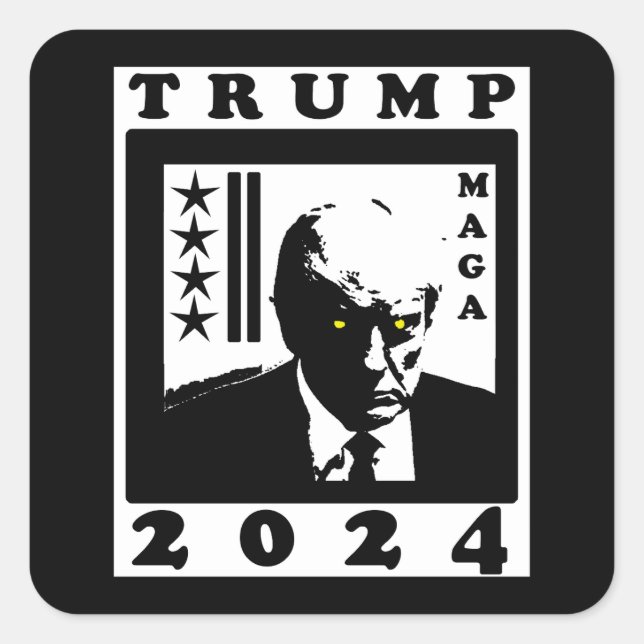 ADESIVO QUADRADO TRUMP 2024 (Frente)