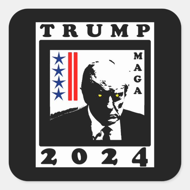 ADESIVO QUADRADO TRUMP 2024 RWB (Frente)