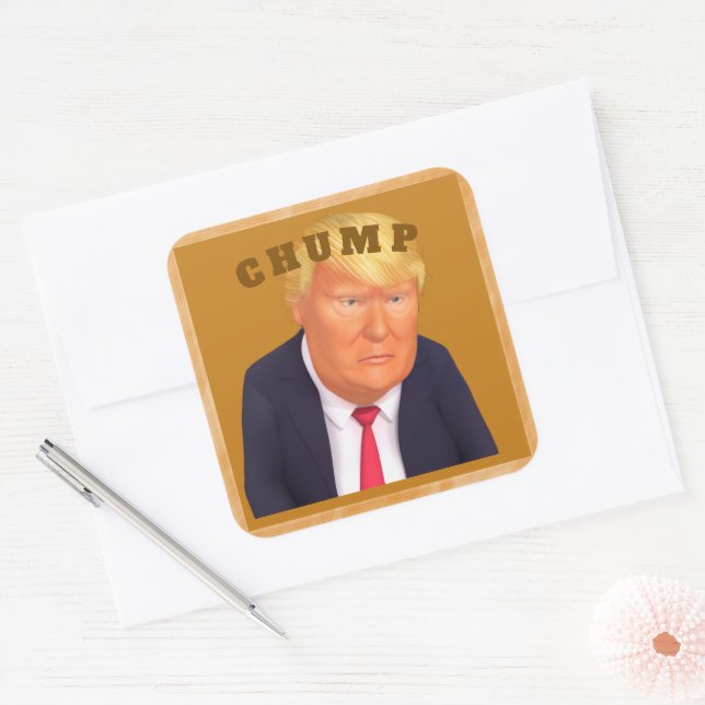 Adesivo Quadrado Trump/Chump Sticker (Envelope)