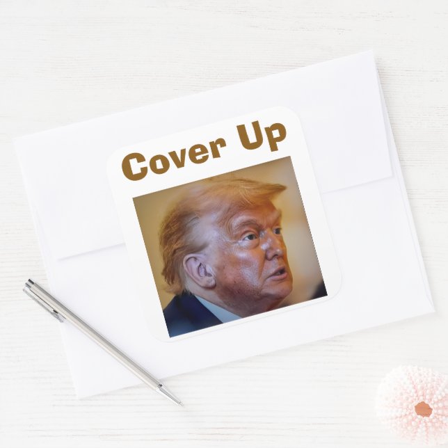 Adesivo Quadrado Trump/Cover Up Sticker (Envelope)