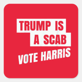 Adesivo Quadrado Trump é um trapo de pau