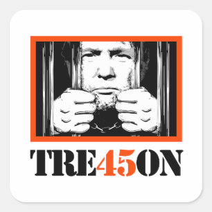 Adesivo Quadrado Trump Tre45on