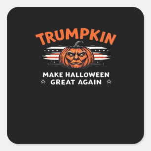 Adesivo Quadrado Trumpkin Torna O Excelente De Halloween Clássico N