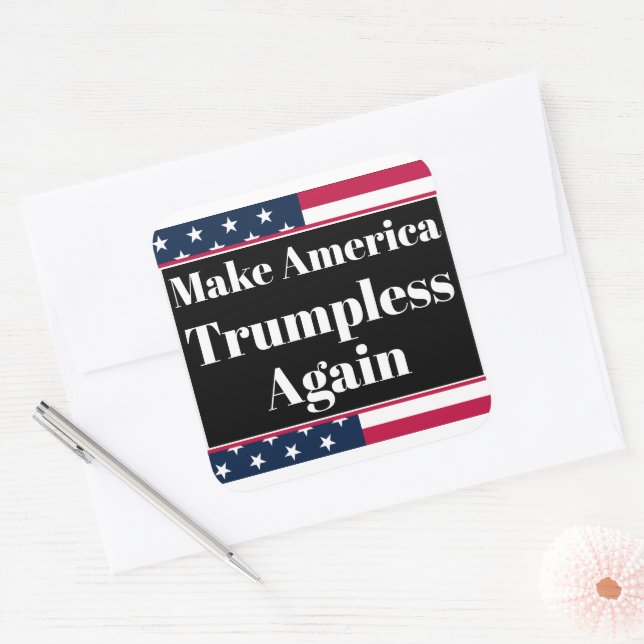 Adesivo Quadrado Trumpless Sticker (Envelope)