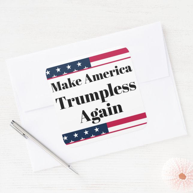Adesivo Quadrado Trumpless Sticker (Envelope)