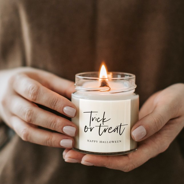 Adesivo Quadrado Truque E Tratamento Mínimos Modernos | Feliz Dia d (Criador carregado)