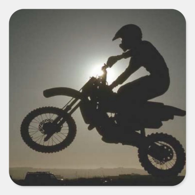 Adesivo Quadrado Truques de motocicleta (Frente)