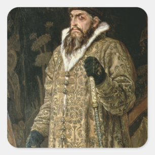 Adesivo Quadrado Tsar Ivan IV Vasilyevich "" o 1897 terrível